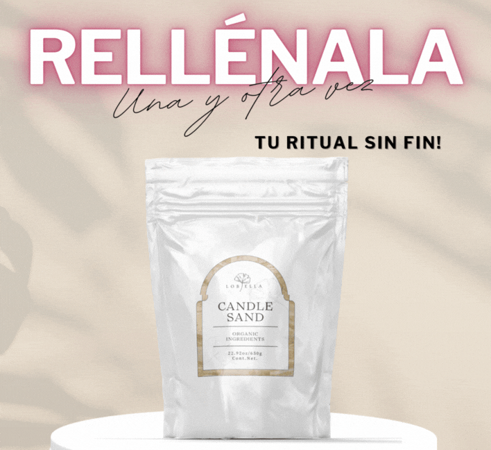 LoBella Sand Candle – 650g - Unscented +30 PABILOS GRATIS